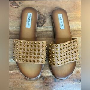 Steve Madden Farryn Sandals (tan/gold)